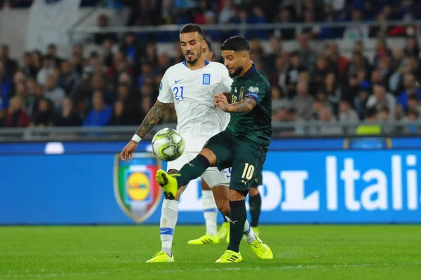 Equipo de fútbol italiano Calificaciones europeas de fútbol - Italia vs Grecia — Foto de Stock