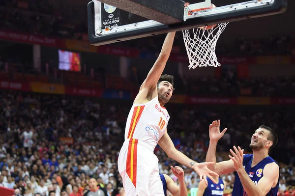 Iternationella basketlag Kina Basket VM 2019 - Spanien vs Serbien — Stockfoto