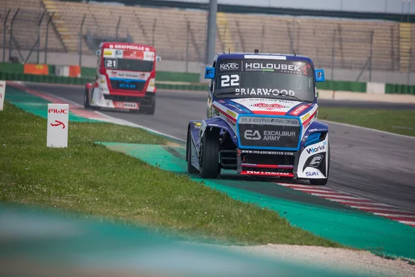 Truck Racing Fia European Truck Racing Championship - Premier virage à Misano — Photo