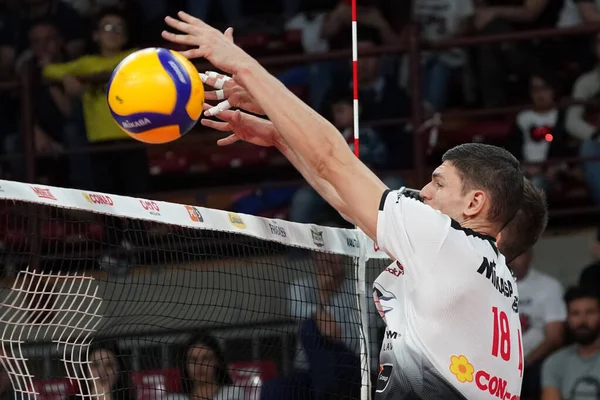 Volleyball Test Match Italian Volleyball test match Sir Safety Conad Perugia vs Consar Ravenna — Stock Photo, Image