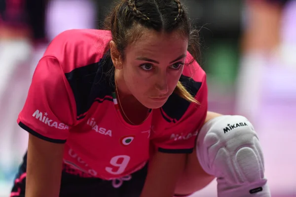 Voleibol Série Italiana A1 Campeonato Feminino Bosca S.Bernardo Cuneo vs Igor Gorgonzola Novara — Fotografia de Stock