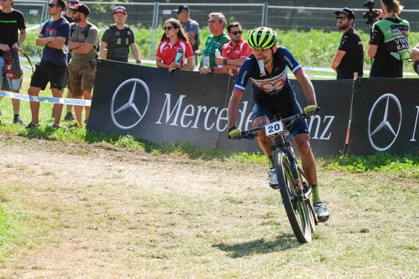 MTB - Mountain Bike Cross-Country World Cup - Val di Sole UCI MTB - Homens — Fotografia de Stock