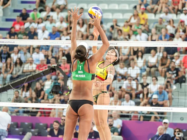 Beach Volley World Tour Finals 2019 - Semifinále žen — Stock fotografie