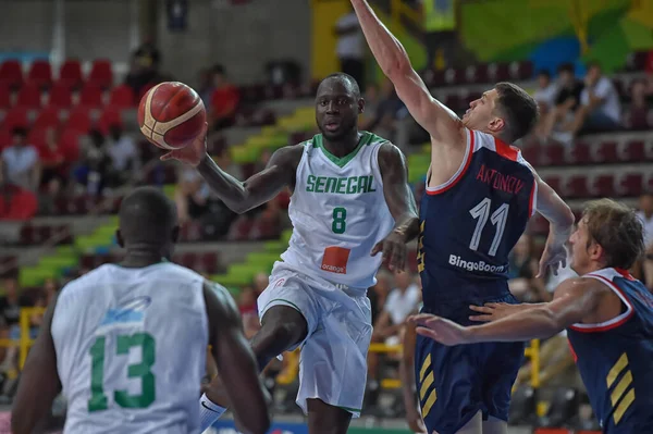 Iternational Basketball Teams Verona Basketball Cup 2019 - Rusia vs Senegal — Foto de Stock