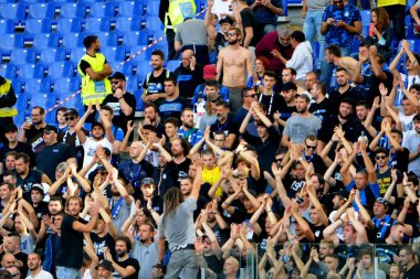 İtalyan Futbol Serisi A Erkekler Şampiyonası Ss Lazio Atalanta 'ya karşı