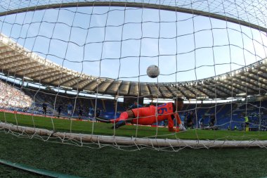 İtalyan Futbol Serisi A Erkekler Şampiyonası Ss Lazio Atalanta 'ya karşı