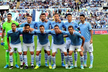 İtalyan Futbol Serisi A Erkekler Şampiyonası Ss Lazio Atalanta 'ya karşı