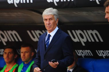 İtalyan Futbol Serisi A Erkekler Şampiyonası Ss Lazio Atalanta 'ya karşı