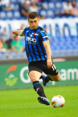 İtalyan Futbol Serisi A Erkekler Şampiyonası Ss Lazio Atalanta 'ya karşı