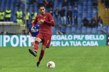 İtalyan Futbolu Serisi A Erkekler Şampiyonası Sampdoria 'ya karşı Romanlar