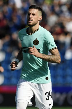 İtalyan Futbol Serisi A Erkekler Şampiyonası Sassuolo 'ya karşı Inter