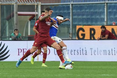 İtalyan Futbolu Serisi A Erkekler Şampiyonası Sampdoria 'ya karşı Romanlar