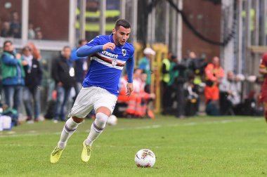 İtalyan Futbolu Serisi A Erkekler Şampiyonası Sampdoria 'ya karşı Romanlar