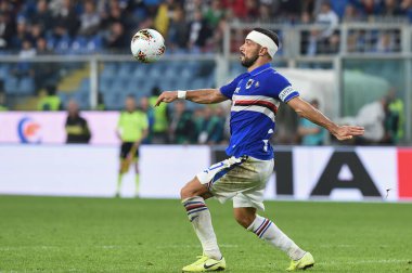 İtalyan Futbolu Serisi A Erkekler Şampiyonası Sampdoria 'ya karşı Romanlar