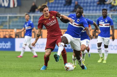 İtalyan Futbolu Serisi A Erkekler Şampiyonası Sampdoria 'ya karşı Romanlar