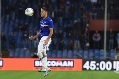 İtalyan Futbolu Serisi A Erkekler Şampiyonası Sampdoria 'ya karşı Romanlar