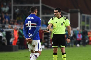 İtalyan Futbolu Serisi A Erkekler Şampiyonası Sampdoria 'ya karşı Romanlar