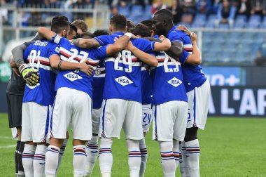 İtalyan Futbolu Serisi A Erkekler Şampiyonası Sampdoria 'ya karşı Romanlar