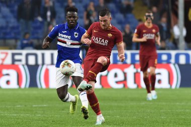 İtalyan Futbolu Serisi A Erkekler Şampiyonası Sampdoria 'ya karşı Romanlar