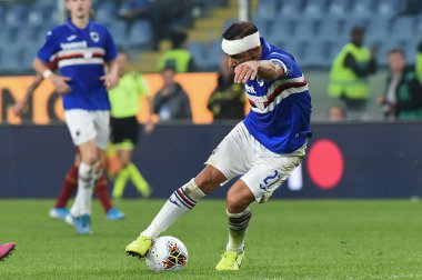 İtalyan Futbolu Serisi A Erkekler Şampiyonası Sampdoria 'ya karşı Romanlar