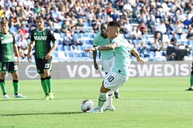 İtalyan Futbol Serisi A Erkekler Şampiyonası Sassuolo 'ya karşı Inter