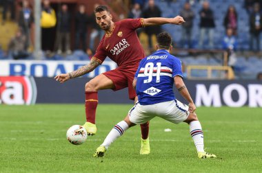 İtalyan Futbolu Serisi A Erkekler Şampiyonası Sampdoria 'ya karşı Romanlar