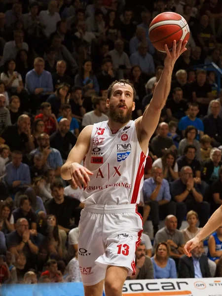 Baloncesto italiano Serie A Campeonato Vanoli Basket Cremona vs A jalá X Armani Exchange Olimpia Milano — Foto de Stock