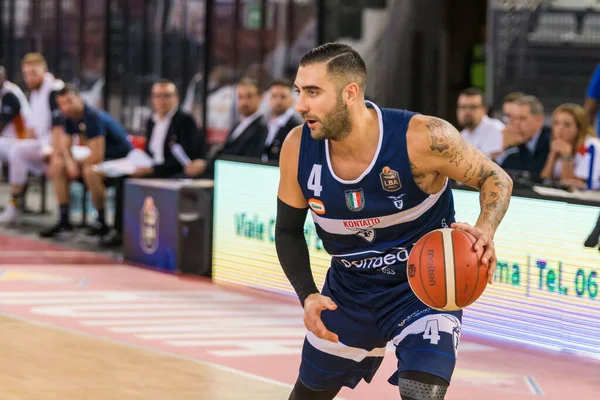 Baloncesto italiano Serie A Campeonato Virtus Roma vs Fortitudo Bolonia — Foto de Stock