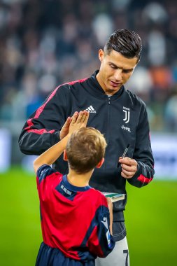 Juventus takımından Cristiano Ronaldo İtalyan futbolu sezonu 2019 / 20 Juventus Fc - Fotoğraf: Fabrizio Carabelli / Lm