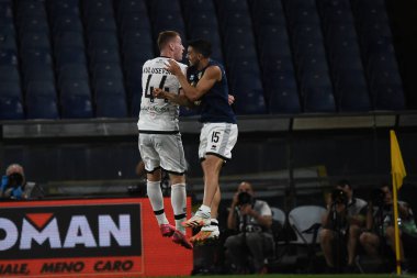 Kulusevski dejan (parma), brugman gaston (parma) happy during Cenova vs Parma at the genova, Italy, June 23, 2020 - LM / Danilo Vigo