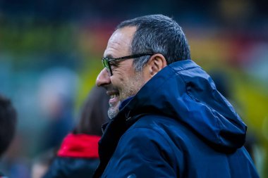 Juventus Maurizio Sarri 'nin baş antrenörü İtalyan futbolu sezonu 2019 / 20 Juventus FC - Fotoğraf: Fabrizio Carabelli / LM