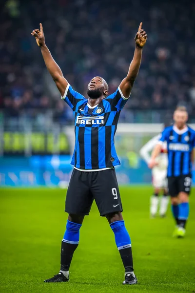 Romelu Lukaku Internazionale Italian Soccer Serie Season 2019 Internazionale Photo — Stock Photo, Image
