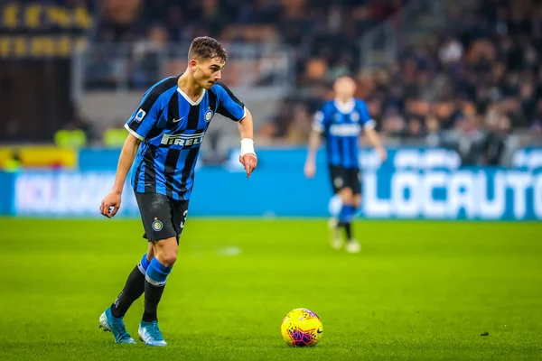 Sebastiano Esposito Del Internazionale Durante Temporada Fútbol Italiano Serie 2019 — Foto de Stock
