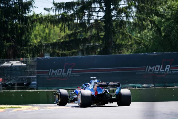 Daniil Kvyat 2018 Str13 Toro Rosso Során Csapat Alphatauri Tesztelés — Stock Fotó