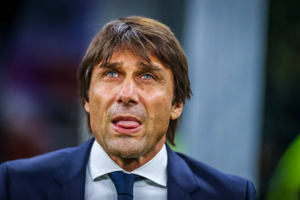 Capo Allenatore Del Internazionale Antonio Conte Durante Stagione Calcistica 2019 — Foto Stock