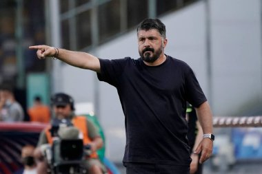 Gergedan gattuso Napoli jestleri koçu Napoli vs Spal maçında Napoli, İtalya 'daki San Paolo Stadyumu' nda 28 Haziran 2020 - LM / Marco Iorio