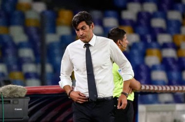 Paulo Fonseca, SSC Napoli ile AS Roma arasında oynanan Serie A TIM karşılaşmasında San Paolo Stadyumu Fotoğrafları LPS / MARCO IORIO / LM