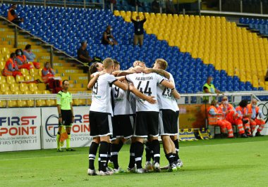 Parma, 12 Temmuz 2020 'de Parma-Bologna maçında 2-2' yi kutluyor - LM / Alessio Tarpini