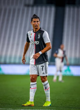 Juventus 'lu Cristiano Ronaldo, 26 Haziran 2020' de İtalya 'nın Allianz Stadyumu' nda Juventus ile ABD Lecce arasında oynanan 2019 / 20 karşılaşmasında - Fotoğraf Fabrizio Carabelli / LM