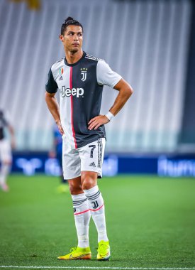 Juventus 'lu Cristiano Ronaldo, 26 Haziran 2020' de İtalya 'nın Allianz Stadyumu' nda Juventus ile ABD Lecce arasında oynanan 2019 / 20 karşılaşmasında - Fotoğraf Fabrizio Carabelli / LM