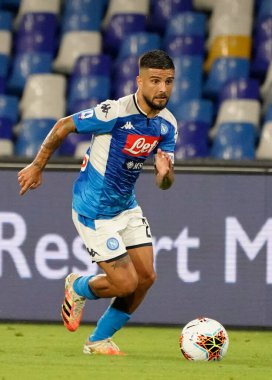 Napoli 'den Lorenzo Insigne, SSC Napoli ile AS Roma arasında oynanan Serie A TIM karşılaşmasında 5 Temmuz 2020 tarihinde San Paolo Stadyumu Fotoğrafı LPS / MARCO IORIO / LM