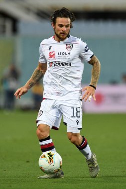 ACF Fiorentina, İtalya 'nın Floransa kentinde Cagliari' ye karşı açtığı davada Cagliari calcio 'lu nahitan nandez, 08 Temmuz 2020 - LM / Matteo Papini