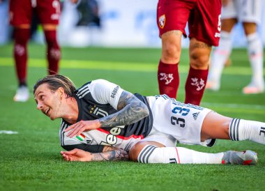 Juventus Federico Bernardeschi Serie A 2019 / 20 karşılaşmasında Torino FC ile Torino Stadyumu, Torin, İtalya - Fotoğraf: Fabrizio Carabelli / LM