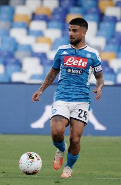 Napoli 'li Lorenzo Insigne, Napoli-Spal maçı sırasında Napoli, İtalya' daki San Paolo Stadyumu 'nda 28 Haziran 2020 - LM / Marco Iorio