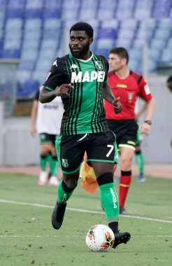 Sassuolo 'dan Jeremie Boga, 11 Temmuz 2020' de Roma 'da oynanan Olimpico Stadyumu Fotoğrafı' nda SS Lazio ile ABD 'li Sassuolo arasında oynanan Serie A TIM karşılaşmasında görev başındaydı.