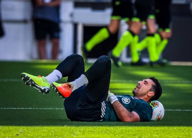 Juventus 'lu Gianluigi Buffon, Serie A 2019 / 20 karşılaşmasında Torino FC ile Torino Stadyumu, Torin, İtalya - Fotoğraf: Fabrizio Carabelli / LM