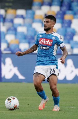 Napoli 'li Lorenzo Insigne, Napoli-Spal maçı sırasında Napoli, İtalya' daki San Paolo Stadyumu 'nda 28 Haziran 2020 - LM / Marco Iorio