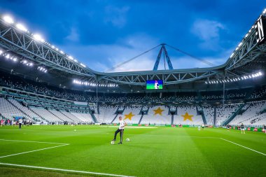 Serie A 2019 / 20 karşılaşmasında Allianz Stadyumu, 26 Haziran 2020 tarihinde İtalya 'nın başkenti Torino' daki Allianz Stadyumu 'nda Juventus ile ABD Lecce arasında oynanan karşılaşma - Fotoğraf Fabrizio Carabelli / LM