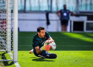 Juventus 'lu Gianluigi Buffon, Serie A 2019 / 20 karşılaşmasında Torino FC ile Torino Stadyumu, Torin, İtalya - Fotoğraf: Fabrizio Carabelli / LM