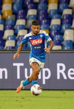Napoli 'den Lorenzo Insigne, SSC Napoli ile AS Roma arasında oynanan Serie A TIM karşılaşmasında 5 Temmuz 2020 tarihinde San Paolo Stadyumu Fotoğrafı LPS / MARCO IORIO / LM